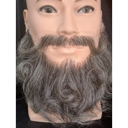 Barba y Bigote Canas Cabello Natural