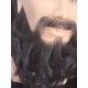 Barba y Bigote Negro Cabello Natural