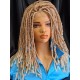 Peluca Dreadlocks Silver Blue