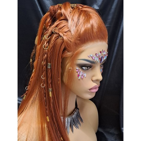 Peluca Guerrera Tribal