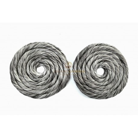 Rodetes Laterales De Fallera CABELLO NATURAL