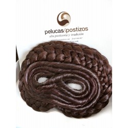 Moño Trasero De Fallera CABELLO NATURAL 8 MALLAS