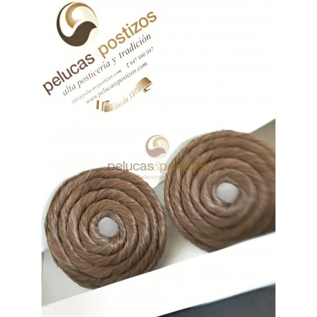 Rodetes Laterales De Fallera CABELLO NATURAL MEDIANOS