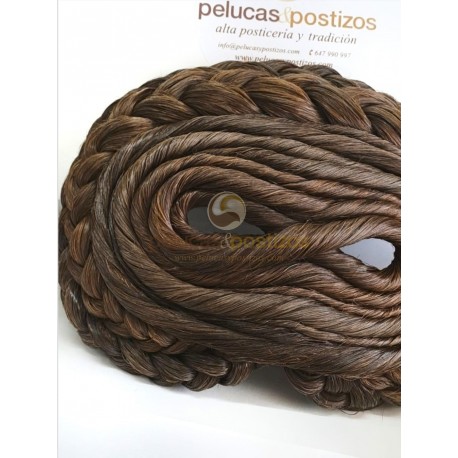 Moño Trasero De CABELLO NATURAL XL 9 MALLAS Nº6